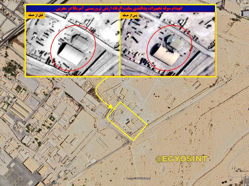 MIM-104 Patriot SAM Site — Two Shelters Struck — satellite evidence