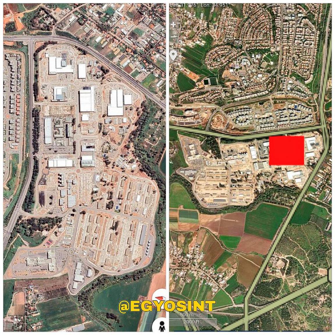 IDF 6920th Transport Battalion Logistics Storage ($1.7B value) — satellite evidence
