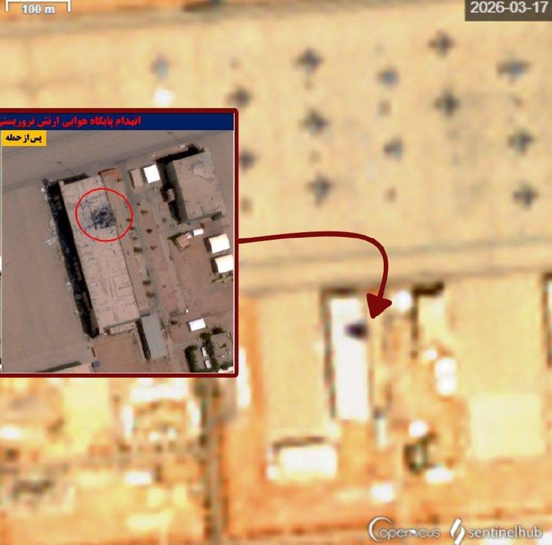 Aircraft Hangars & Warehouses (3+ impact sites) — satellite evidence