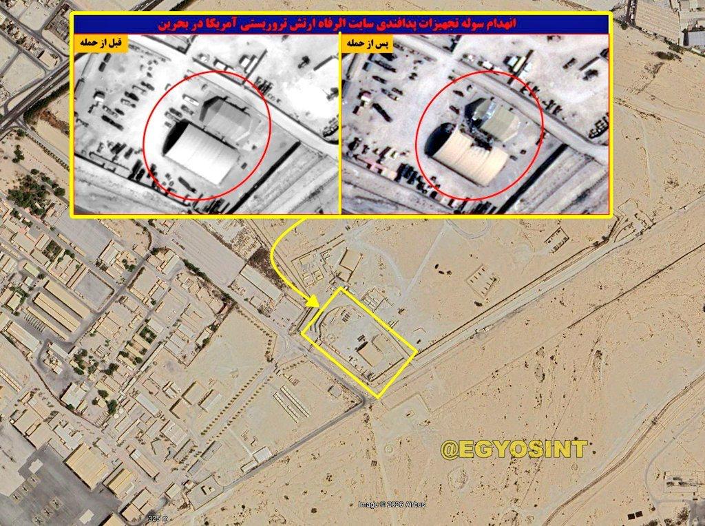 MIM-104 Patriot SAM Site — Two Shelters Struck — satellite evidence
