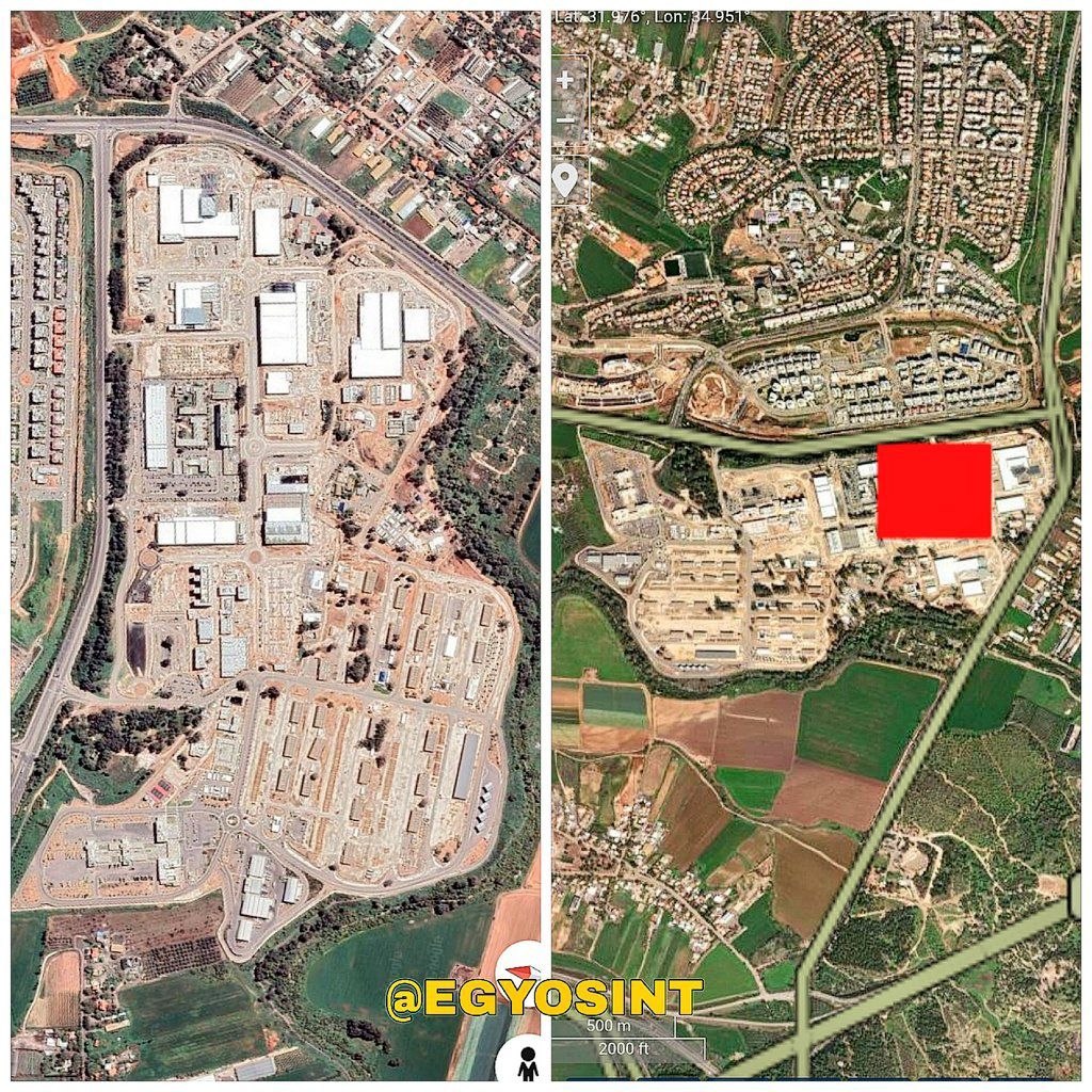 IDF 6920th Transport Battalion Logistics Storage ($1.7B value) — satellite evidence